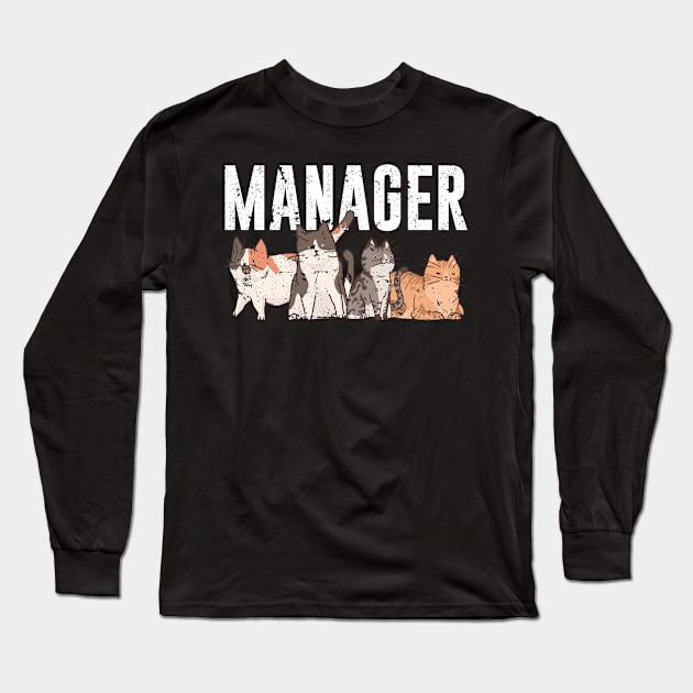Funny Cat Owner Long Sleeve T-Shirt by Humbas Fun Shirts